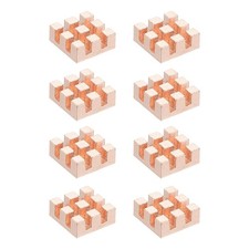 8 Pcs Copper Heatsink 10x10x4mm, Heat Sink Cooler Radiator for Raspberry Pi