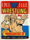 1987 Topps WWF Wrestling Wrestlemania III Unopened Wax Pack 9 Cards 1 Sticker