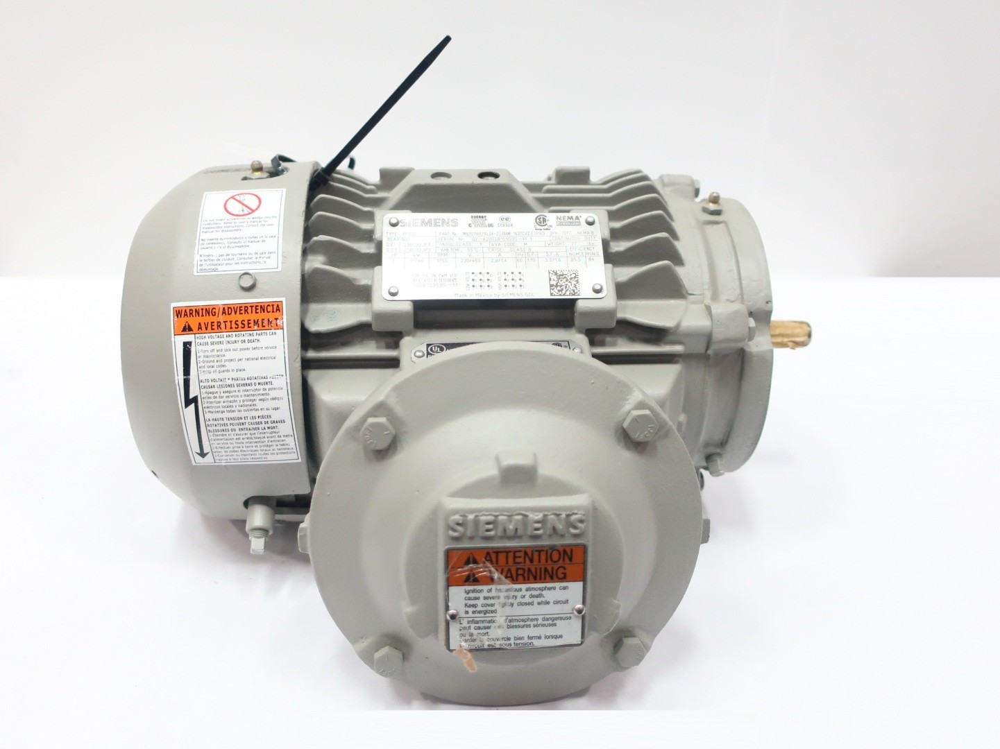 Siemens XP100 1MB21211AB216LG4-Z Ac Motor 143tcvz 1hp 1755rpm 460v-ac 3ph