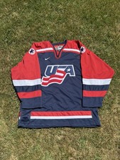Rare Vintage Nike 2002 Olympics Team USA Navy Jersey Size XL