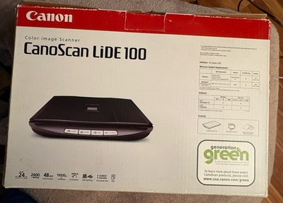 Canon CanoScan LiDE 100 2400 dpi Flatbed Color Image Scanner NEW-MISSING CD ROM