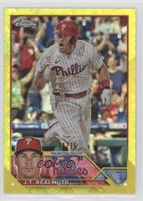 2023 Topps Chrome Logofractor Edition Yellow Refractor 11/75 JT Realmuto #30 v9t