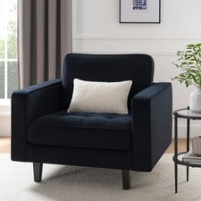 Dusk Sloane Midnight Navy Velvet Loveseat RRP �299