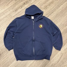 Hanes Her Way Disney Tigger Bouncemeister Zip Hoodie Navy Blue XL