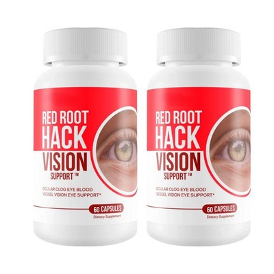 2Pack Capsules Hack Root Vision - RedRoot Vision Hack Ocular Support - 120 Red