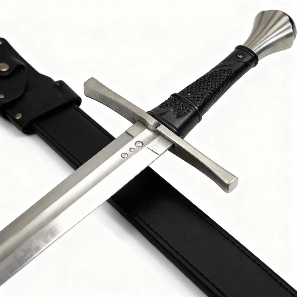 SD 43 pulgadas BTX Flor de Guerra Dos Espadas 1060 Hoja de Acero al Carbono Acero Inoxidable Stee Foto 4 de 4