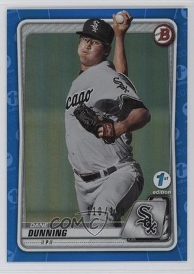 2020 Bowman 1st Edition Blue Foil 110/150 Dane Dunning #BFE-92 1nq3