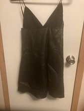 Victoria's Secret Women's Black Leather dress Lingerie, Size XS