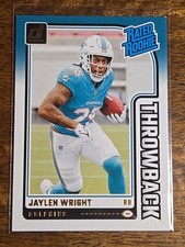 2024 Panini Donruss Rated Rookies Throwbacks Jaylen Wright #17 RC
