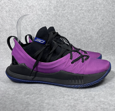 Under Armour Stephen Curry 5 Sneakers Mens 8 Purple Icon Low Top
