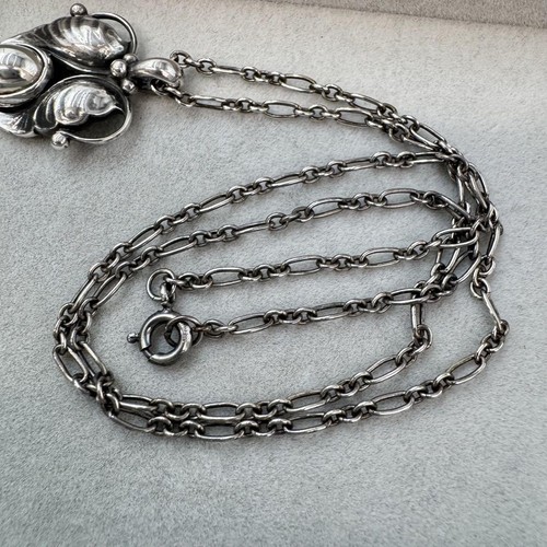 Georg Jensen 1994 Year Pendant Necklace Sterling Silver 925 with Pouch - Picture 9 of 12