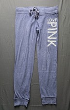 Victoria's Secret PINK Womens Small Vintage Y2K Skinny Spellout Logo Sweatpants