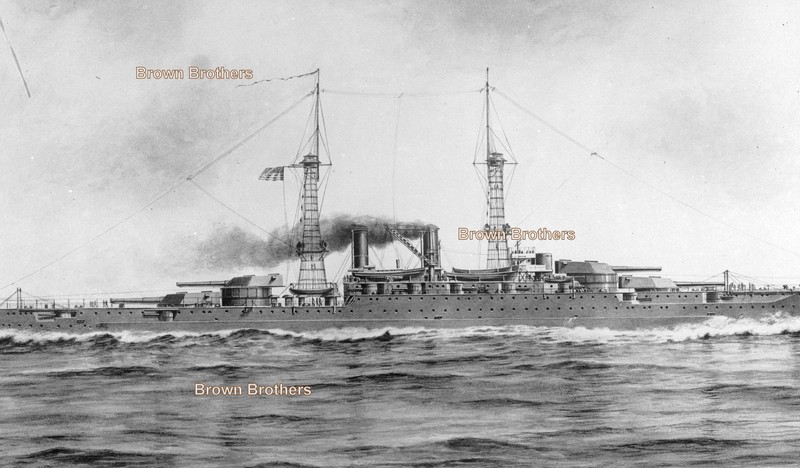 1920 US Tennessee Class Battleships 43 & 44 Damaged Pearl Harbor Glass Negative
