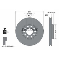 Textar 92121005 Bremsscheibe Vorderachse FüR Seat Skoda VW Vw (Svw) Audi