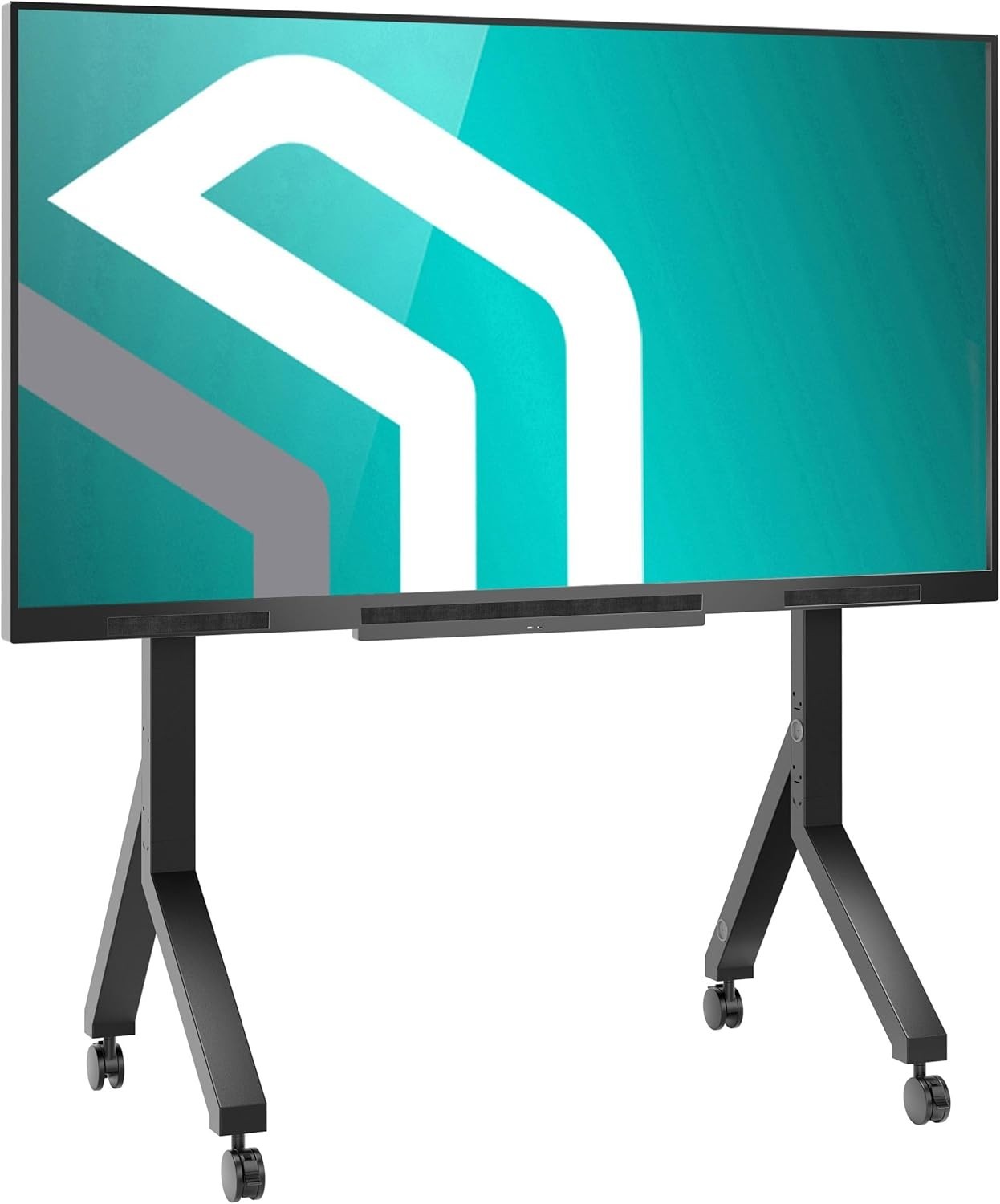 For 70-110 Inch Tvs Up To 266 Lbs Cart Rolling With Shelf