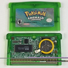 NICE Pokemon Emerald Nintendo Game Boy Advance Authentic Nice Label New Battery