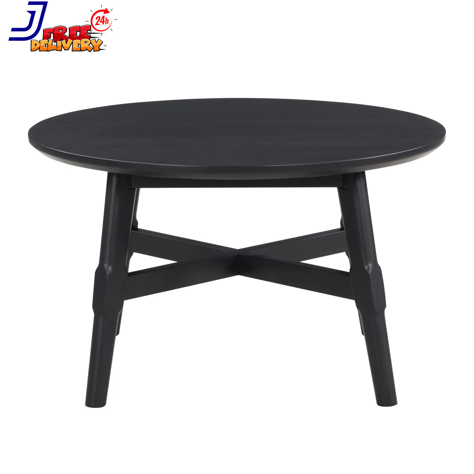 Steve Silver Round 32" Width Oslo Coffee Table Black FREE SH