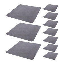 Double Sided Reusable Suede Glasses Cleaning Cloth Grey Scratch Proof