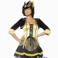Pirate Wench Adult Halloween Costume 7 Til Midnight Size Medium 6-8 Sexy Outfit