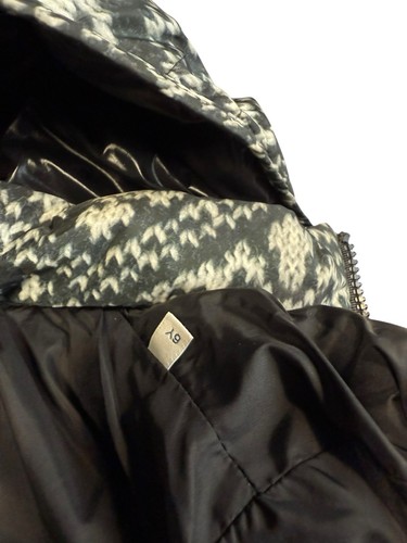 Moncler Maya Puffer Jacket Kids Sweater Pattern Hooded Multicolor Size 6 Years - Picture 16 of 23