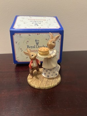 Royal Doulton Bunnykins - ''Mrs Bunnykins and William - The Birthday Cake'' (DBR13)