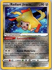 Radiant Jirachi 120/195 SWSH12: Silver Tempest Radiant Raro Holo - Casi Nuevo