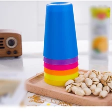 Safe Unbreakable 260ml ABS Cups Stackable Reusable for Kids and Family