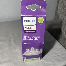 Philips Avent Baby Bottle Nipples Size 1 Medium 4 Natural Response Nipples