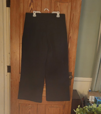 Old Navy Women s High Rise Pixie Wide-Leg Pants, Comfort Waistband, Black XL