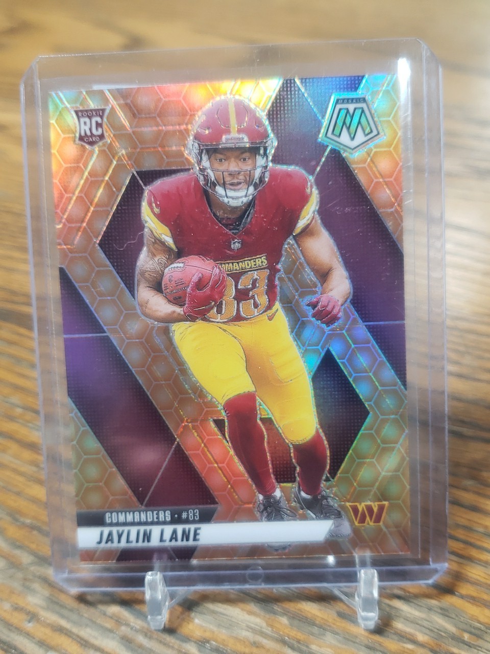 2025 Panini Mosaic Jaylin Lane #306 RC Honeycomb SSP Washington Commanders