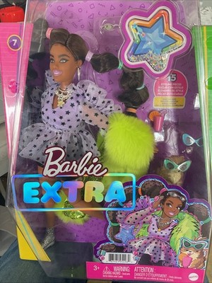 Barbie Extra Doll # 7 Including 15 Styling Pieces Including A Pet
