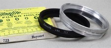 57 Bay Bayonet to Series VII 7 EDNALITE 723 FILTER HOLDER/ADAPTER w/Ring NOS