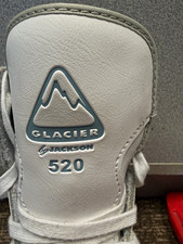 Jackson Glacier 520 Youth Figure Skates White Size 1 Lace w/ Red Blade Guards