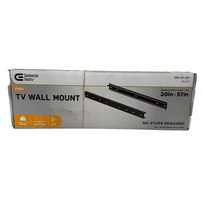 Commercial Electric No Stud Required Fixed TV Wall Mount for 20 in. to 57 in. TV