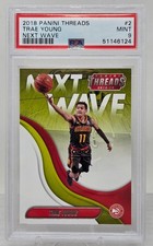 2018 Threads TRAE YOUNG Next Wave Rookie Card PSA 9. rookie card picture