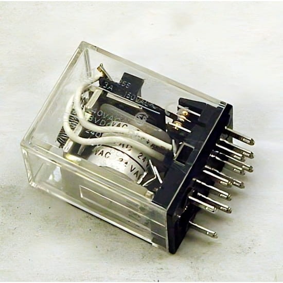 Omron, MY3-AC24, Relay, 24VAC, 3PDT, 11 Pin
