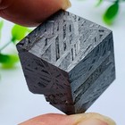 Aletai Iron Meteorite Cube Altay iron meteorite Cube etched pattern 59g20mm — photo 3