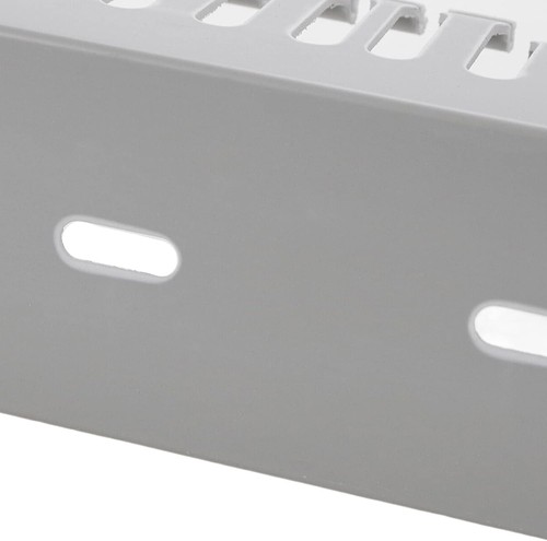 Lot de 5 gaines métalliques gris clair fente ouverte câble piste rack serveur gris clair - Photo 6/6