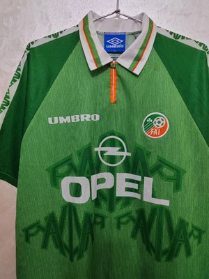 Republic Of Ireland 1996/1998 Home Football Shirt Umbro Opel Size