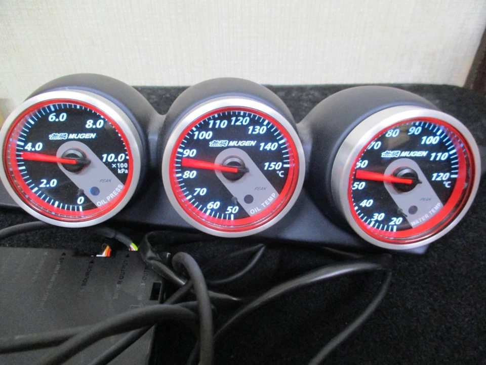 Honda S2000 AP1 CR-Z ZF1 Mugen Triple Assist Meter Gauge Water Temp Oil Temp - Изображение 2 из 4