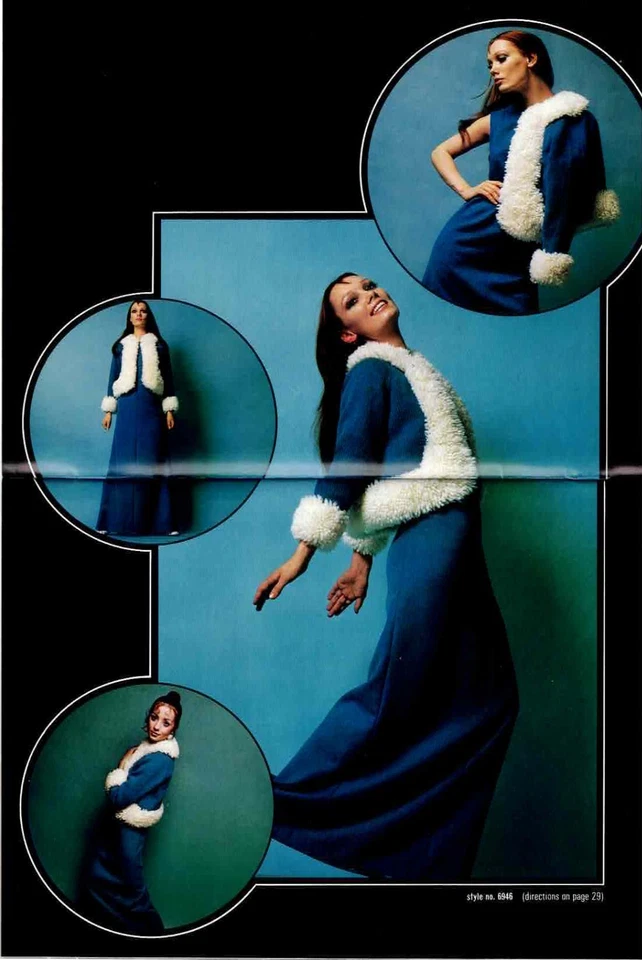 Knitting Pattern Brunswick 697 Women Coats Coat Designs 1970's Fashions VTG - Image 3 of 4