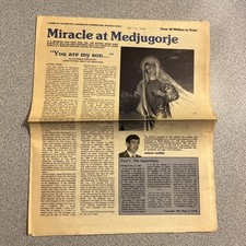Miracle At Medjugorje Religious Newspapers May 13th 1988 RARE Vintage