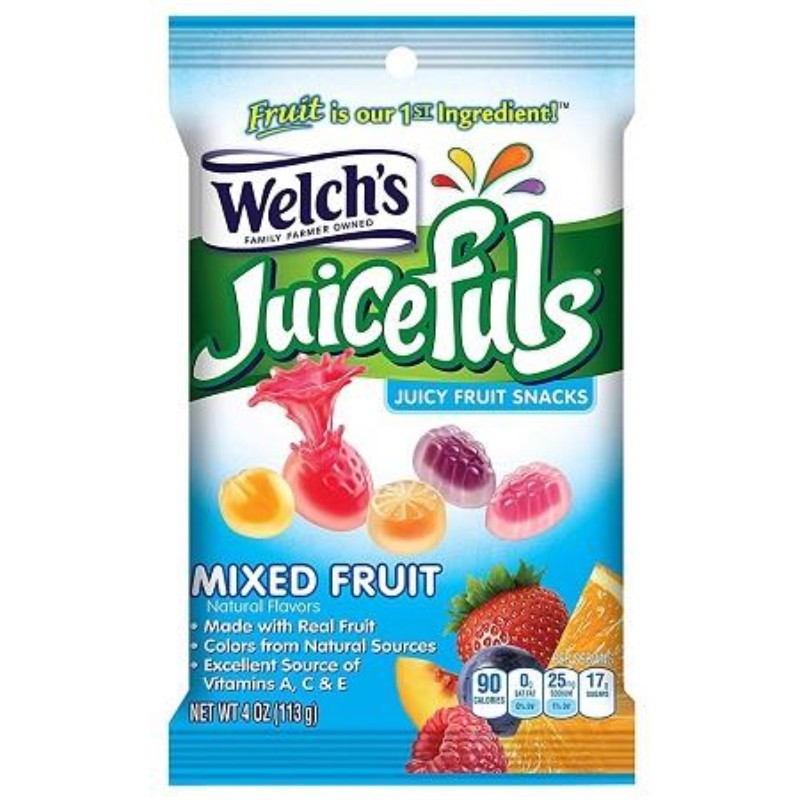 3x Welchs Fruit Snacks Juicefuls Mixed Fruit New Sealed Bulk Snack Treats 4oz 3490₽