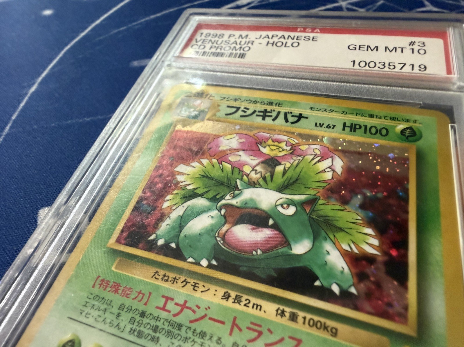 Venasaur 1998 PM Japanese Holo CD Promo GEM MT 10, PSA 10 From The 1990s