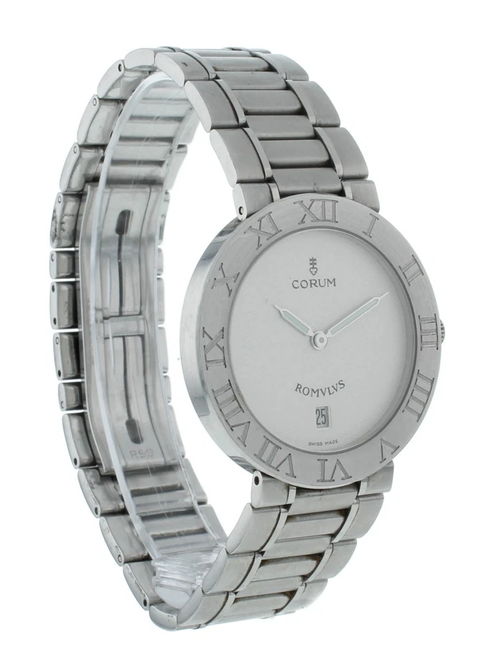 Reloj para mujer Corum Romlvs 35 mm cuarzo acero inoxidable esfera blanca Foto 2 de 4