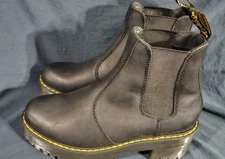 Dr Martens Rometty Wyoming Platform Chelsea Boots Black Women Size 8 New No Box