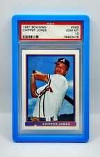 Chipper Jones 1991 Bowman #569 Atlanta Braves HOF RC Rookie PSA 10 GEM MINT👍