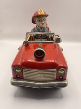 1950's Rare Vintage Nomura Fire DEPT Tinplate Toy- Made in Japan