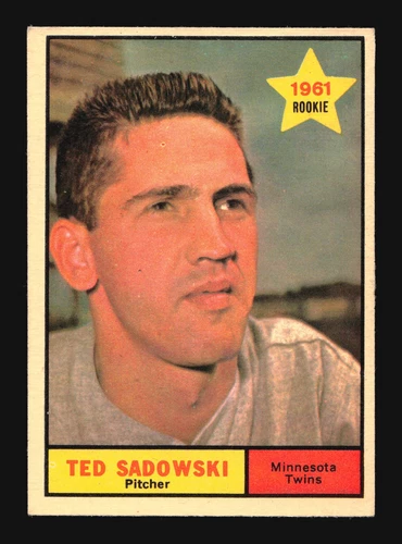 Ted Sadowski 1961 Topps #254 Rookie Card RC Minnesota Twins SP4-371