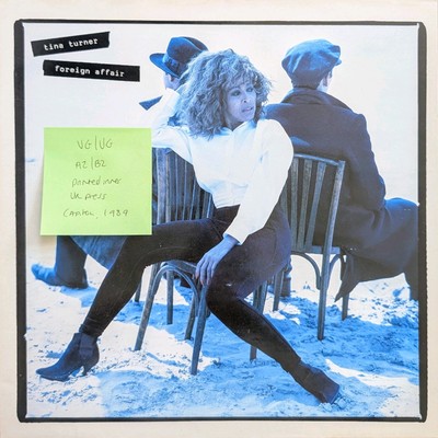 Tina Turner Foreign Affair Vinyl Record VG/VG ESTU 2103 1989